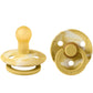 BIBS / Special Edition Dummy Round Nipple 2 Pack - Mustard Ivory Size 1