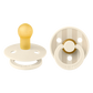 BIBS / Dummy Round Nipple 2 Pack - Pin Stripe Ivory