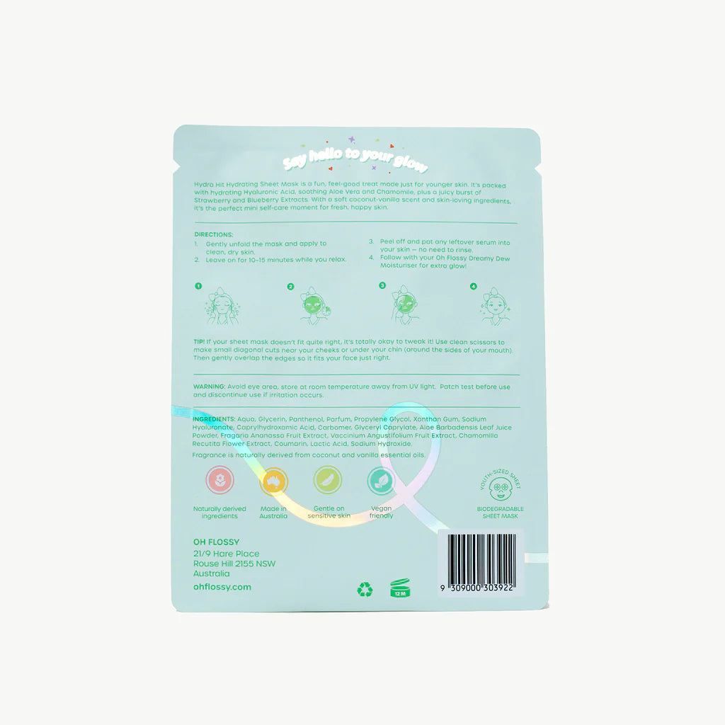 Oh Flossy / Skincare - Hydra Hit Hydrating Coconut Mask