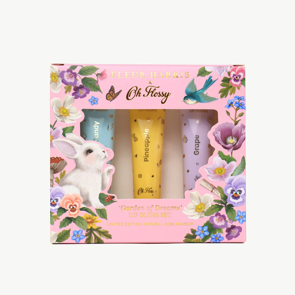 Oh Flossy X Fleur Harris / Garden of Dreams Collection Natural Lip Gloss Set