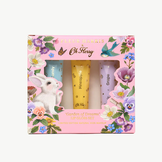 Oh Flossy X Fleur Harris / Garden of Dreams Collection Natural Lip Gloss Set