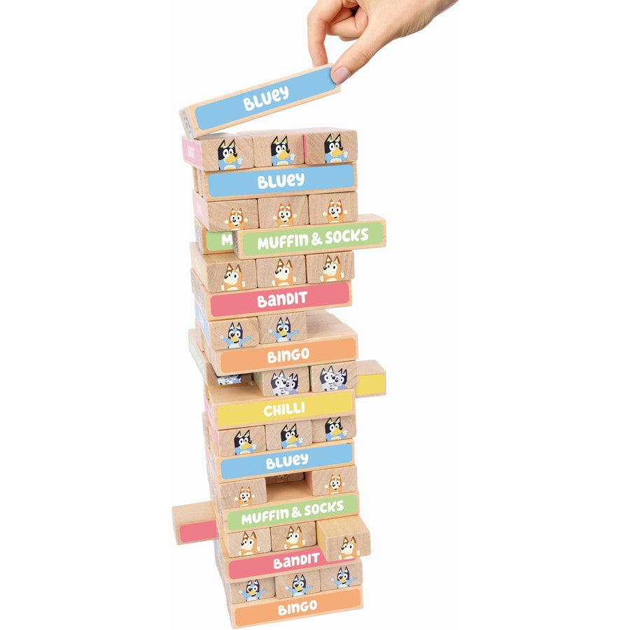 Bluey / Wooden Tumbling Tower