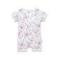 Aster & Oak  / Daisy Floral Short Sleeve Zip Romper