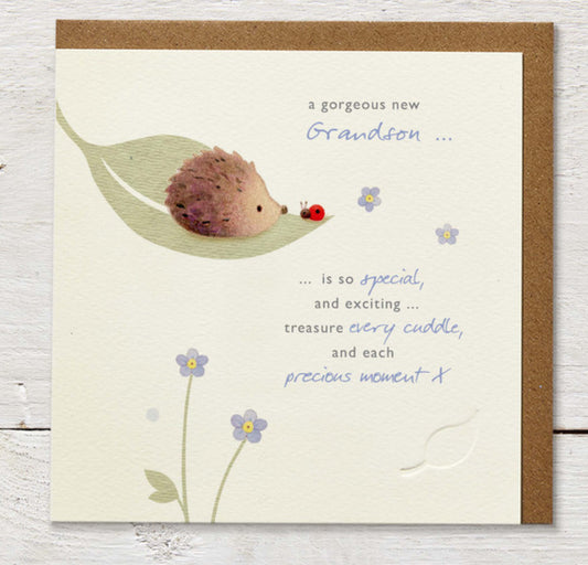“A Gorgeous New Grandson” Card / Ginger Betty Designs