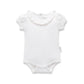 Aster & Oak  /  White Ruffle Puff Onesie