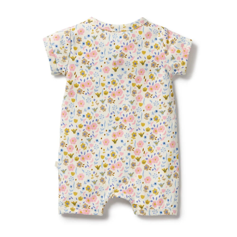 Wilson & Frenchy / Ava Floral Organic Boyleg Zipsuit