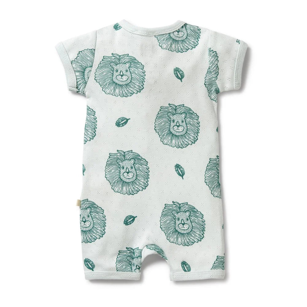 Wilson & Frenchy / Pointelle Little Lion Organic Boyleg Suit