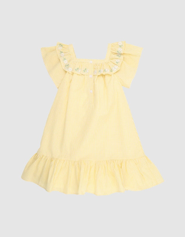 Bebe By Minihaha / Libby Check Dress with Emb Yoke