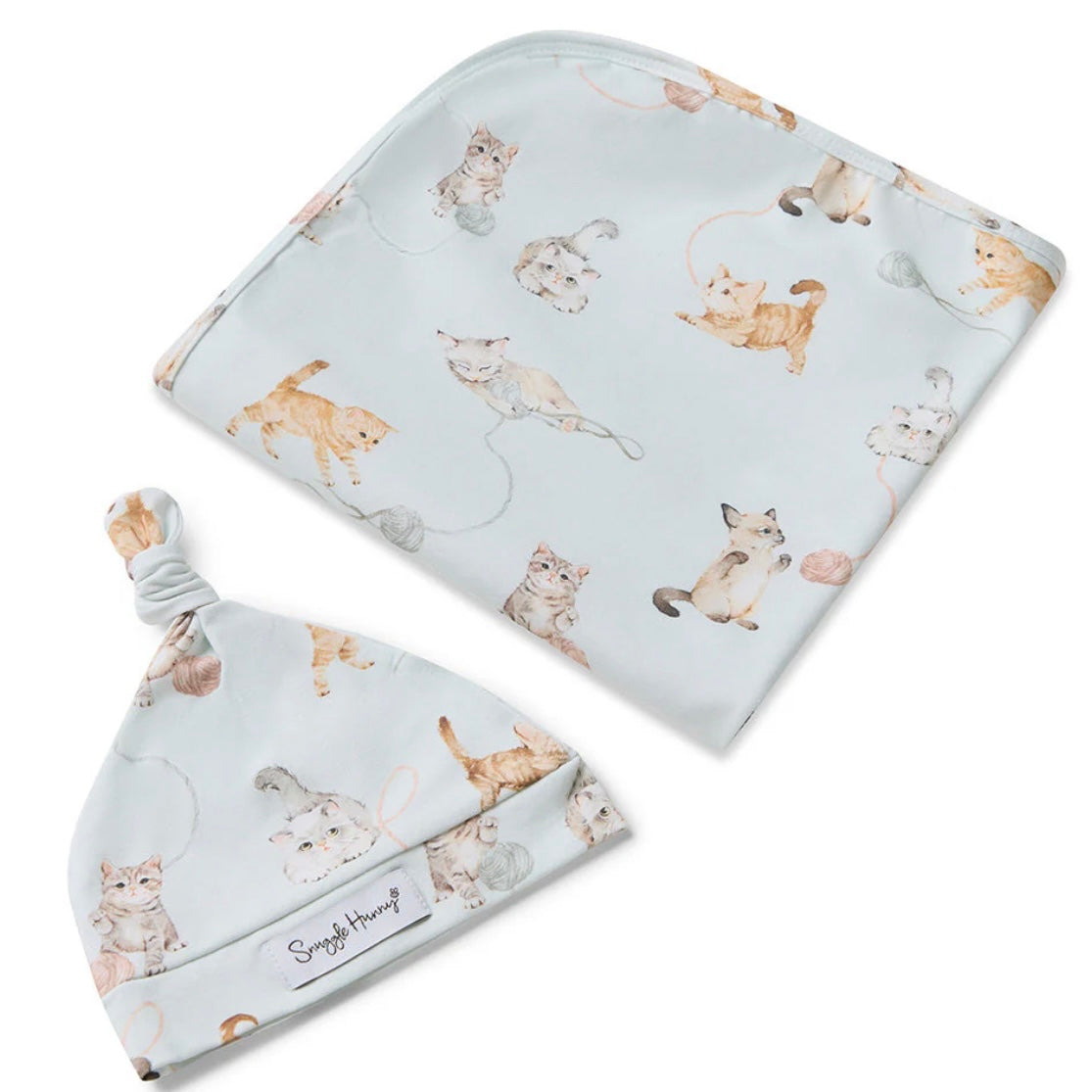 Snuggle Hunny / Jersey Wrap Set - Kittens