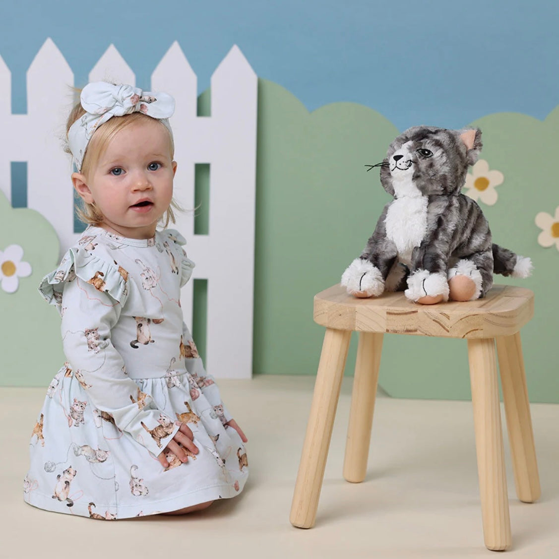 Snuggle Hunny / Long Sleeve Dress - Kittens