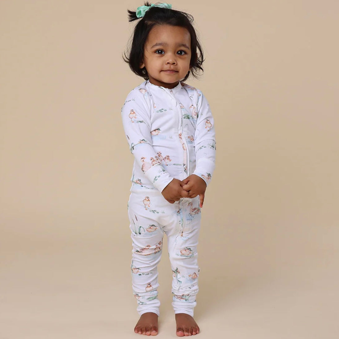 Snuggle Hunny / Snugglesuit Convertible Romper - Duck Pond
