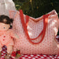 Olli Ella / Quilted Tote Bag - Strawberry