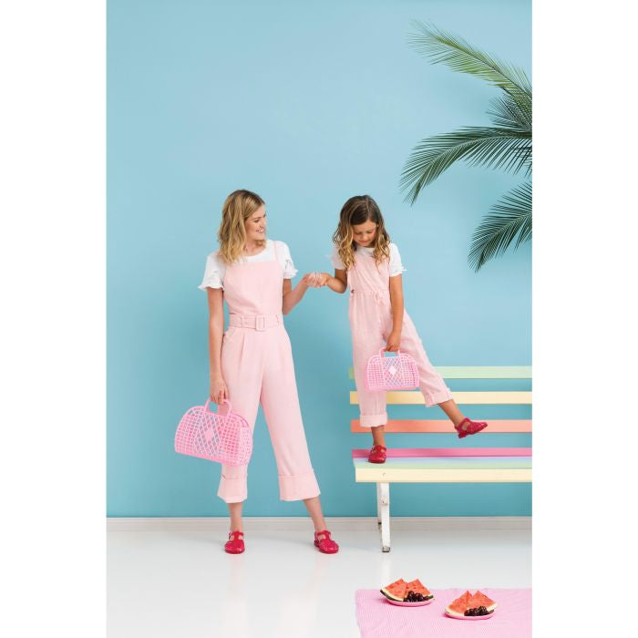 Sun Jellies Retro Basket Bubblegum Pink
