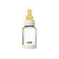 BIBS / Glass Bottle Round Nipple Slow Flow 120ml - Ivory