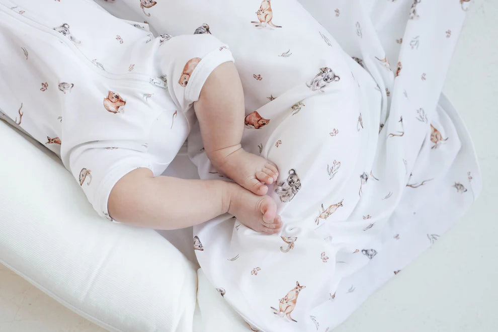 Aster & Oak / Native Animals SS Zip Romper