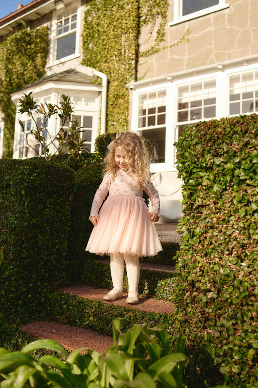 Jamie Kay / Anna Tulle Dress - Petite Fleur Soft Peony