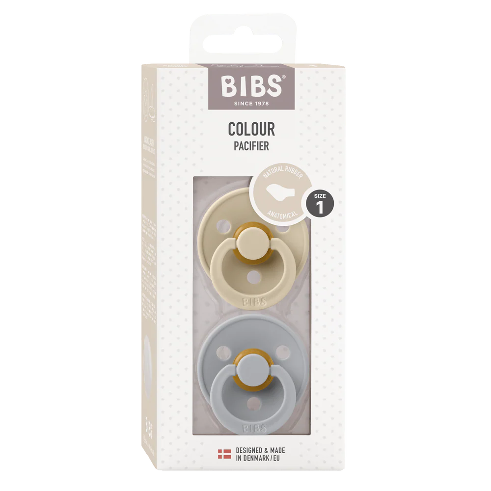 BIBS / Anatomical Nipple 2 Pack - Vanilla/Cloud