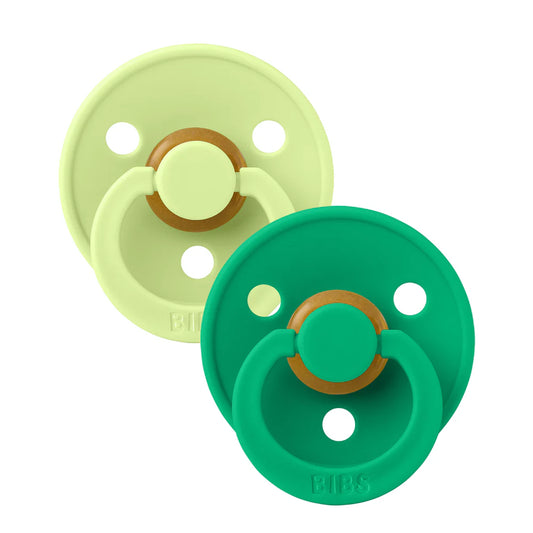 BIBS / Dummy Round Nipple 2 Pack - Matcha/Cactus