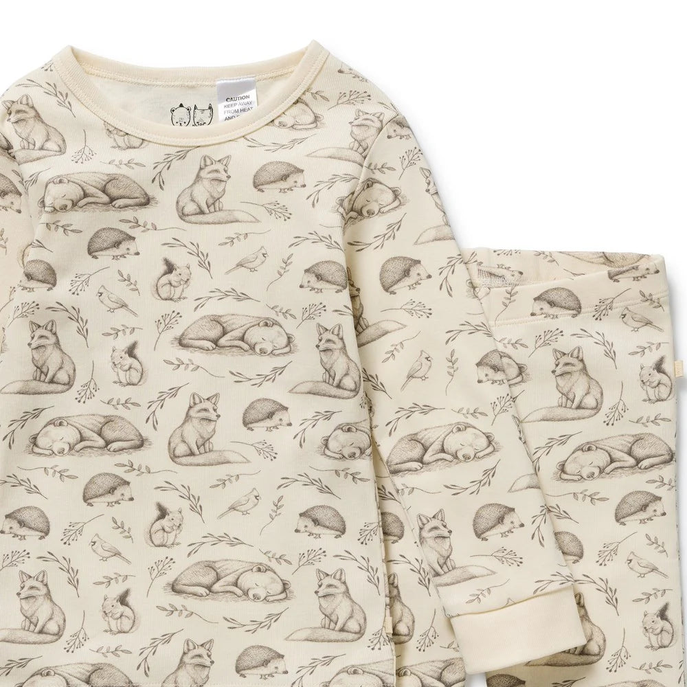 Wilson & Frenchy / Foxglove Forest Organic Long Sleeve Pyjamas