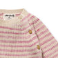 Wilson & Frenchy / Rhubarb & Cream Knitted Stripe Kimono Cardigan