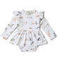 Snuggle Hunny / Long Sleeve Organic Dress - Dog Park