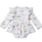Snuggle Hunny / Long Sleeve Organic Dress - Dog Park