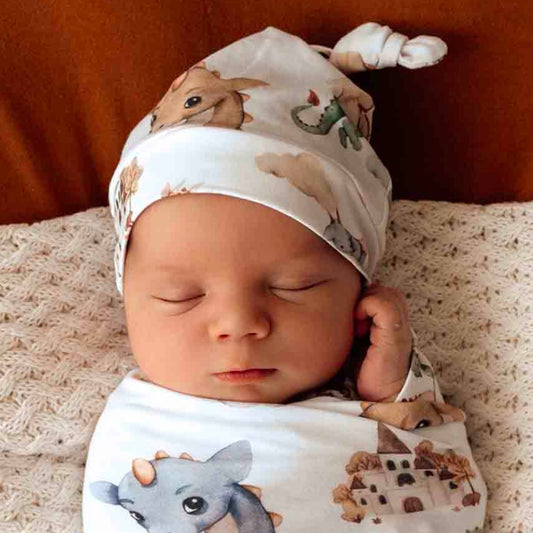 Snuggle Hunny / Knotted Beanie - Dragon