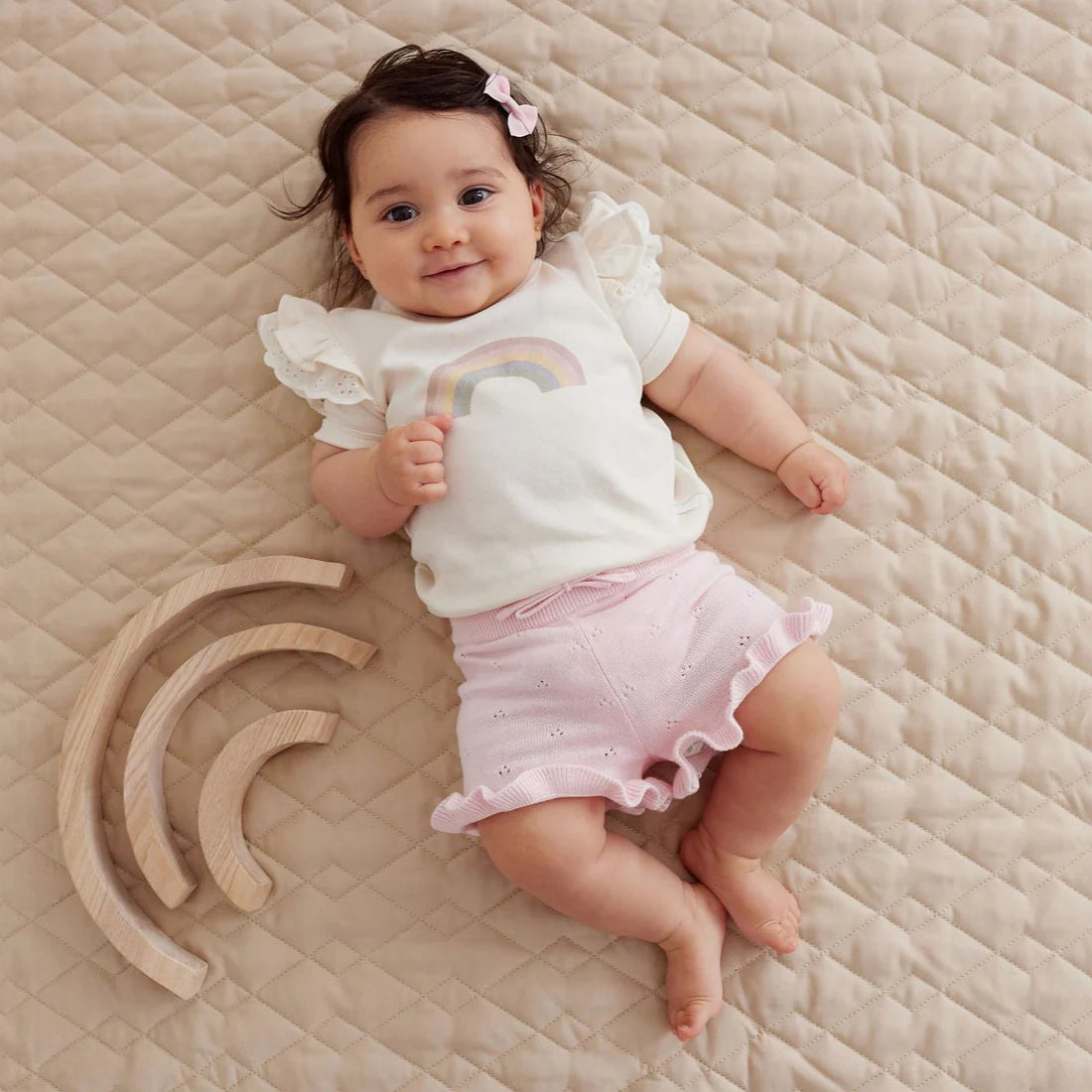 Aster & Oak / Petal Pink / Knit Shorts