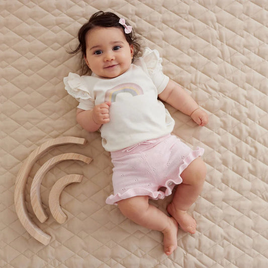 Aster & Oak / Petal Pink / Knit Shorts