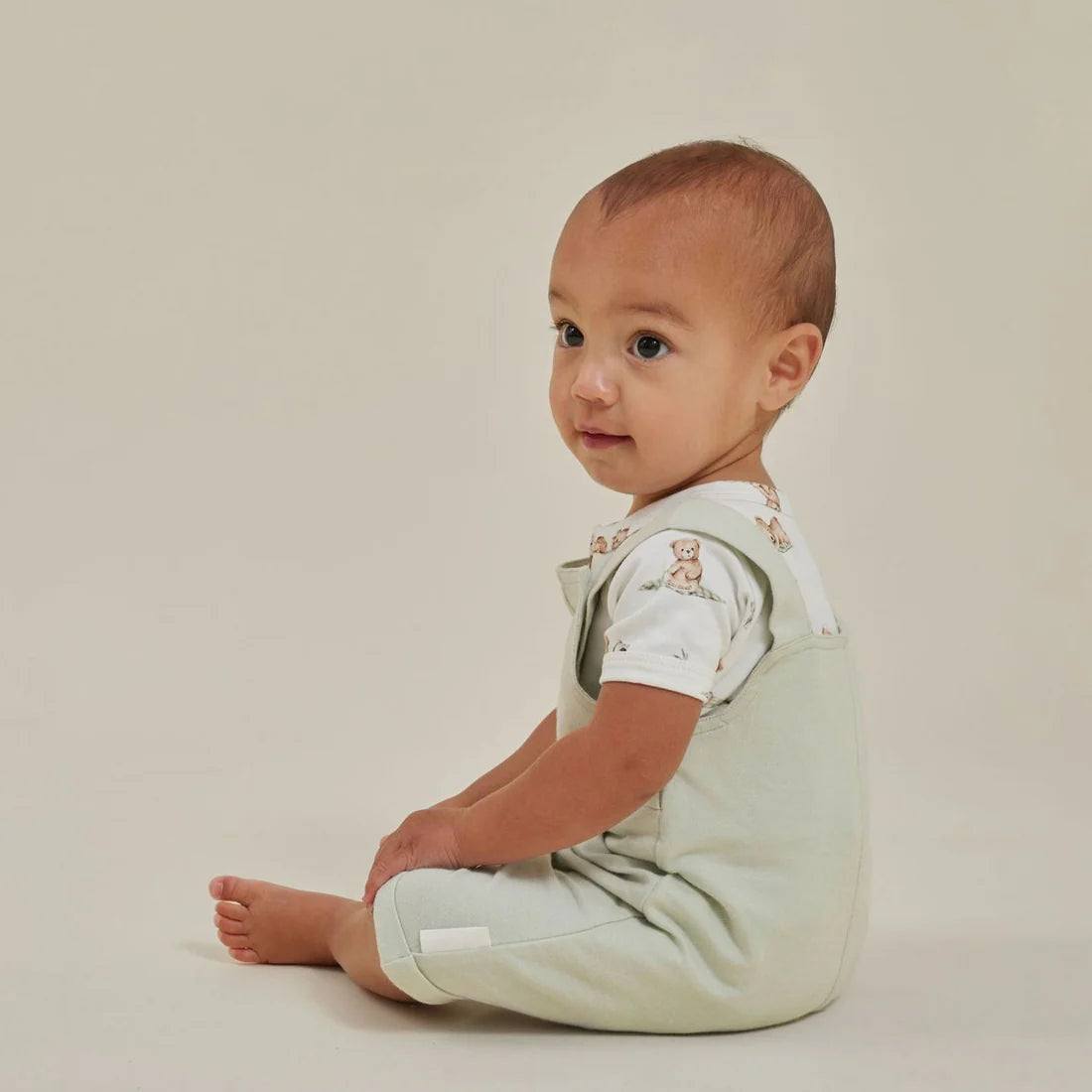Aster & Oak / Overalls - Sage Chambray