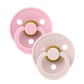 BIBS / Dummy Round Nipple 2 Pack - Petal/Baby Pink