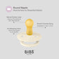 BIBS / Dummy Round Nipple 2 Pack - Khaki
