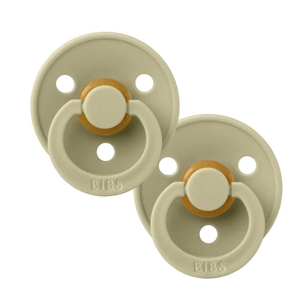 BIBS / Dummy Round Nipple 2 Pack - Khaki