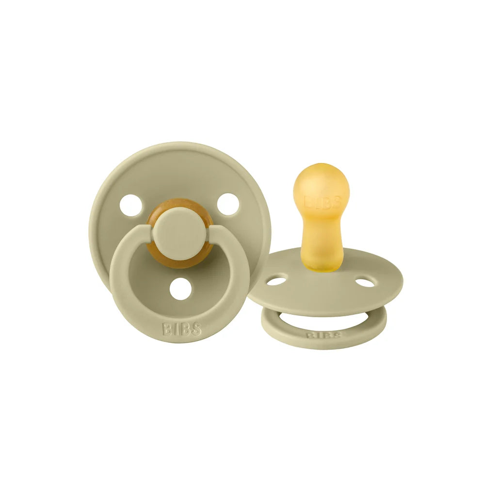 BIBS / Dummy Round Nipple 2 Pack - Khaki