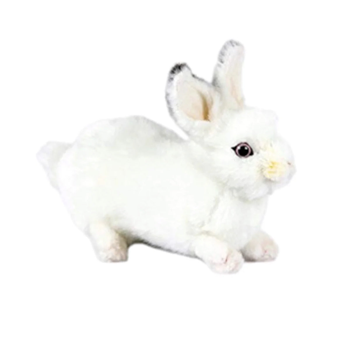 Hansa / Crouching White Bunny 20cm