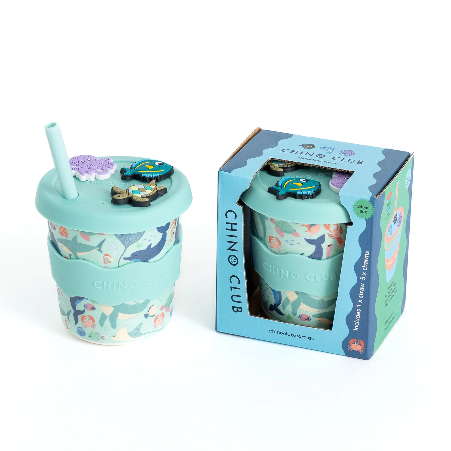 Chino Club / Chino Charm Cup 240ml - Sea Creatures