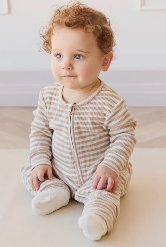 Jamie Kay / Gracelyn Onepiece - Narrow Stripe Baker/Cloud