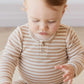 Jamie Kay / Long Sleeve Bodysuit - Narrow Stripe Baker/Cloud