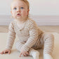 Jamie Kay / Long Sleeve Bodysuit - Narrow Stripe Baker/Cloud