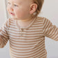 Jamie Kay / Long Sleeve Bodysuit - Narrow Stripe Baker/Cloud