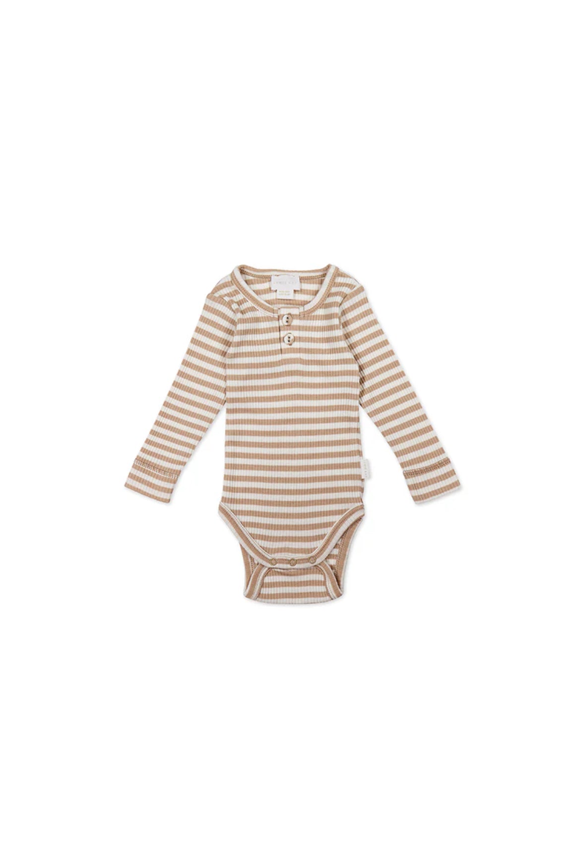 Jamie Kay / Long Sleeve Bodysuit - Narrow Stripe Baker/Cloud
