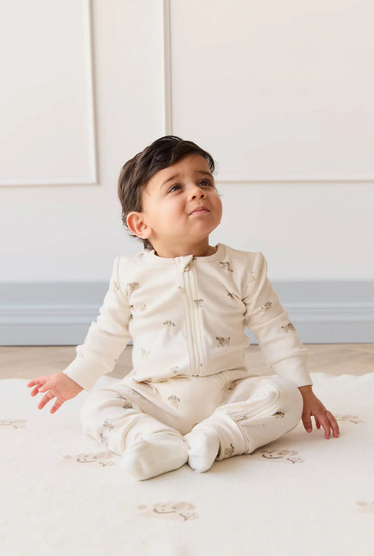 Jamie Kay / Reese Zip Onepiece - Sasha Puppy Tofu
