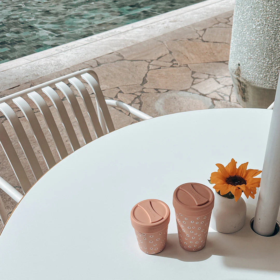 Chino Club / Stainless Steel Coffee Cup 350ml - Daisy