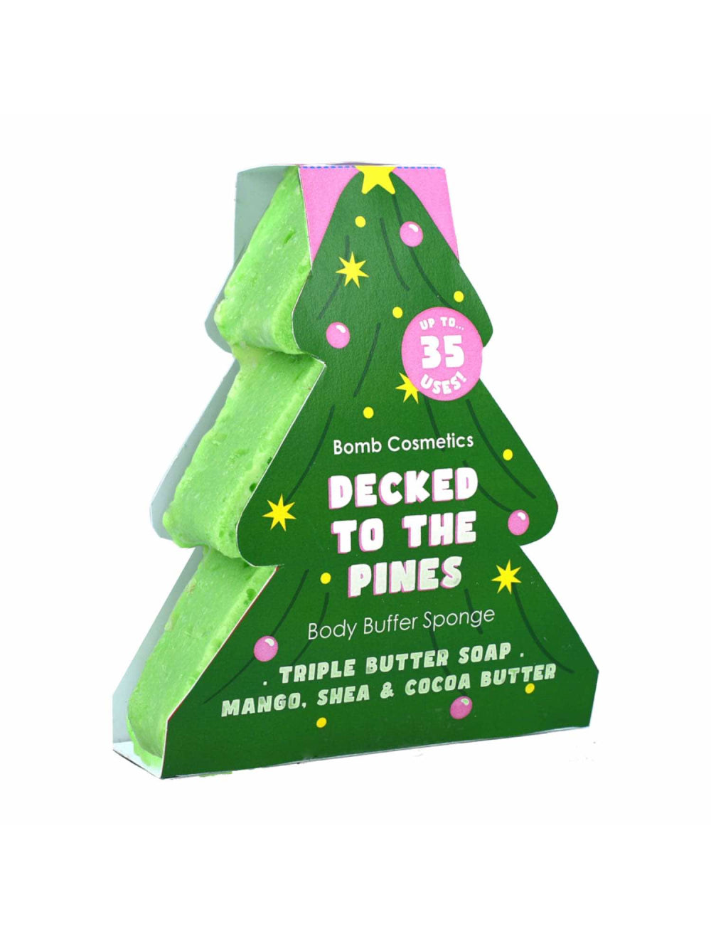 Bomb Cosmetics / Body Buffer Soap Sponge - Decked To The Pines