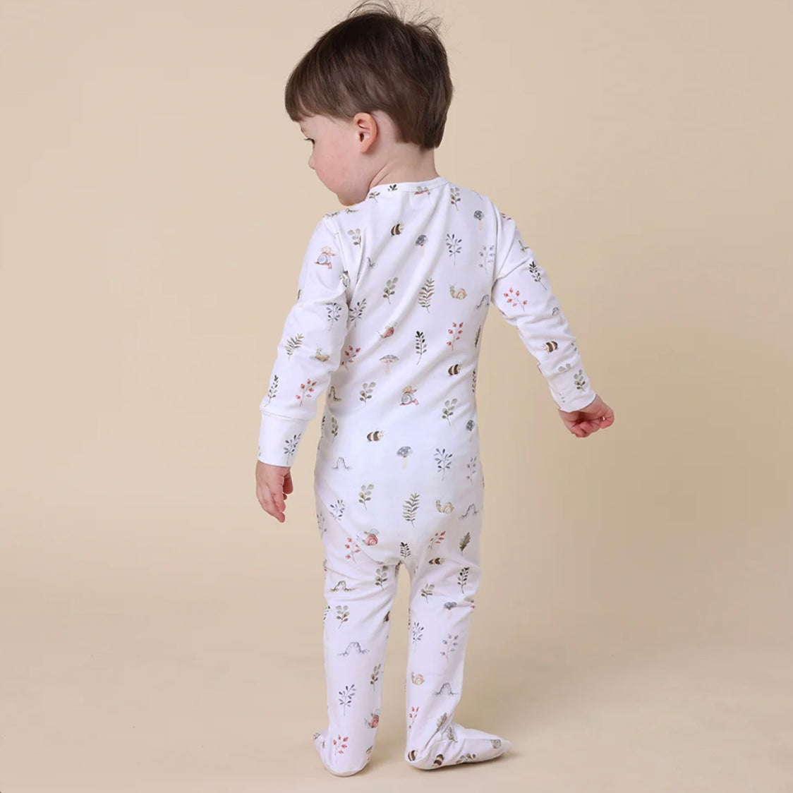 Snuggle Hunny / Zip Footie - Garden Friends