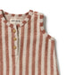 Wilson & Frenchy / Cherry Cola Stripe Organic Terry Growsuit