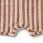 Wilson & Frenchy / Cherry Cola Stripe Organic Terry Growsuit