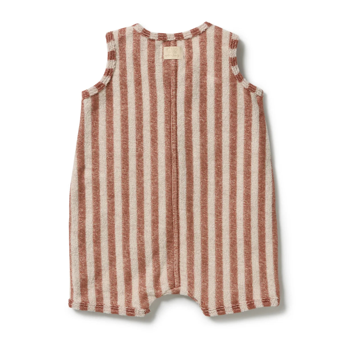 Wilson & Frenchy / Cherry Cola Stripe Organic Terry Growsuit