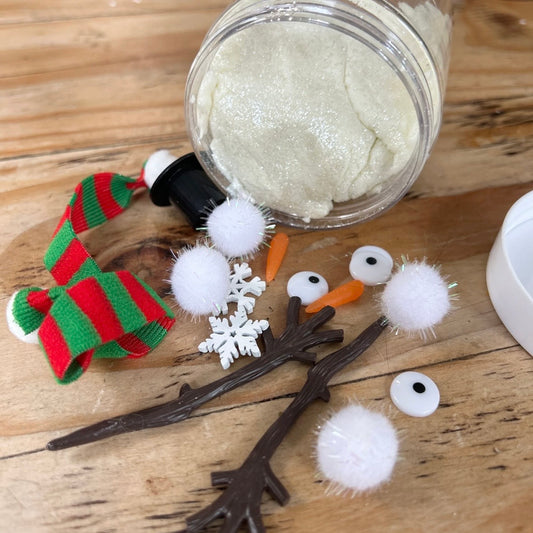 Confetti Blue / Snowman Playdough to Go
