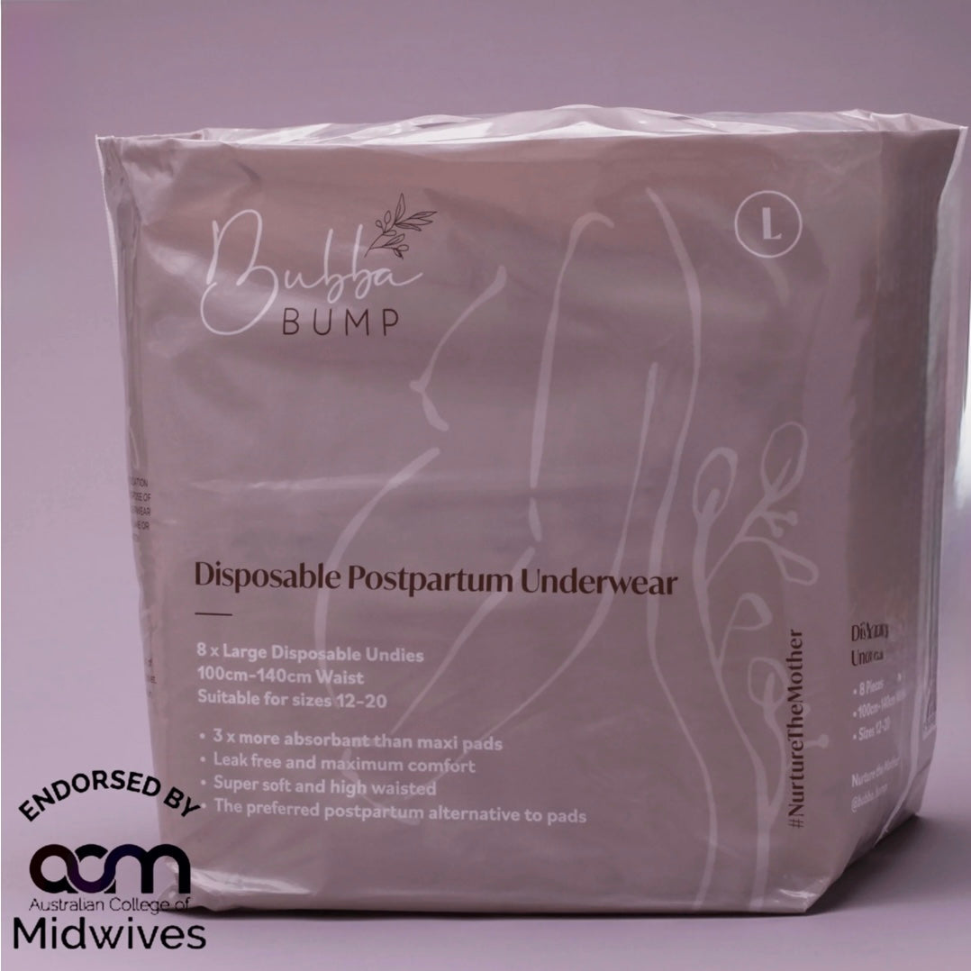 Bubba Bump / Disposable Postpartum Underwear - Size Large (12-20)